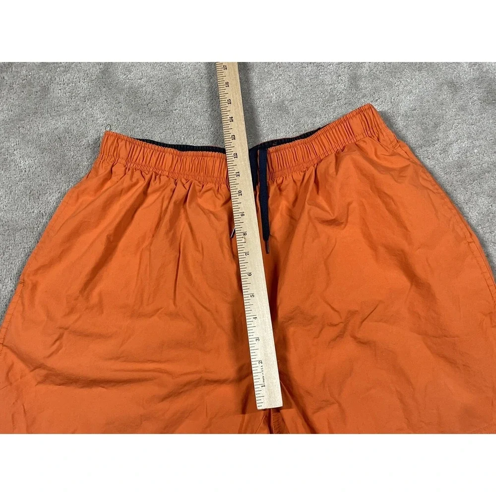 Polo Sport Ralph Lauren Men Orange Cotton Swim Trunks Board Shorts L Vintage